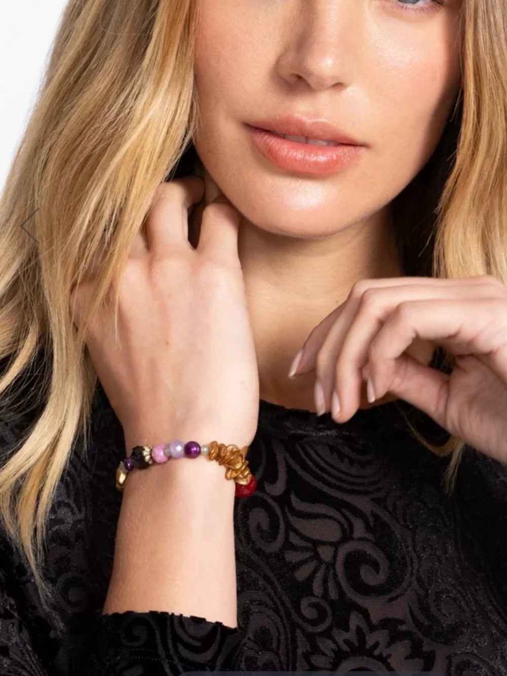 JOHNNY WAS Multi Beaded Stone Bracelet